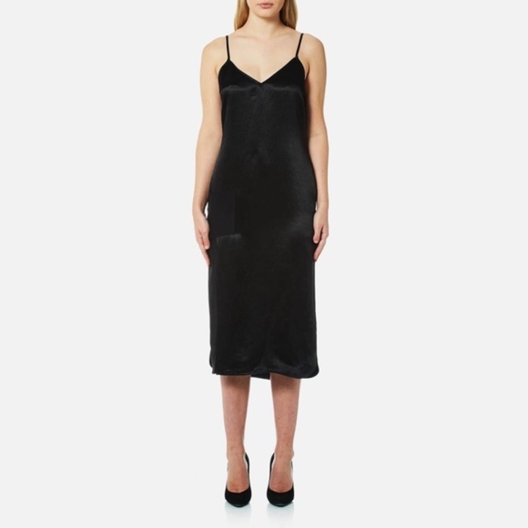 NWT Versus Versace Women's V-Neck Slip Dress - Black - Picture 5 of 8